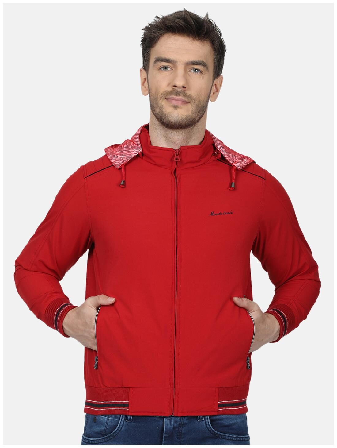 

Monte Carlo Men Red Solid Down jacket