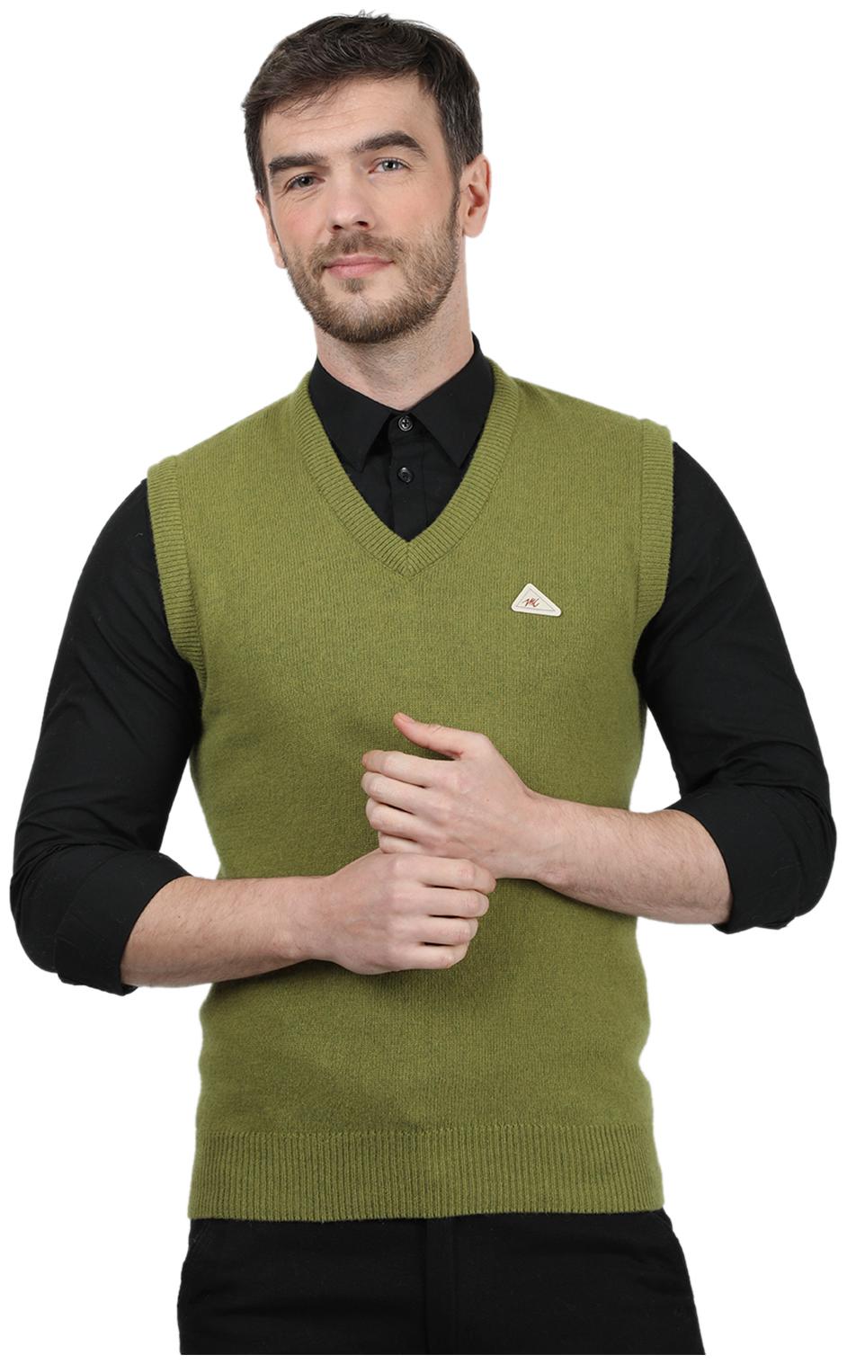 

Monte Carlo Wool Solid Olive Sweater Men