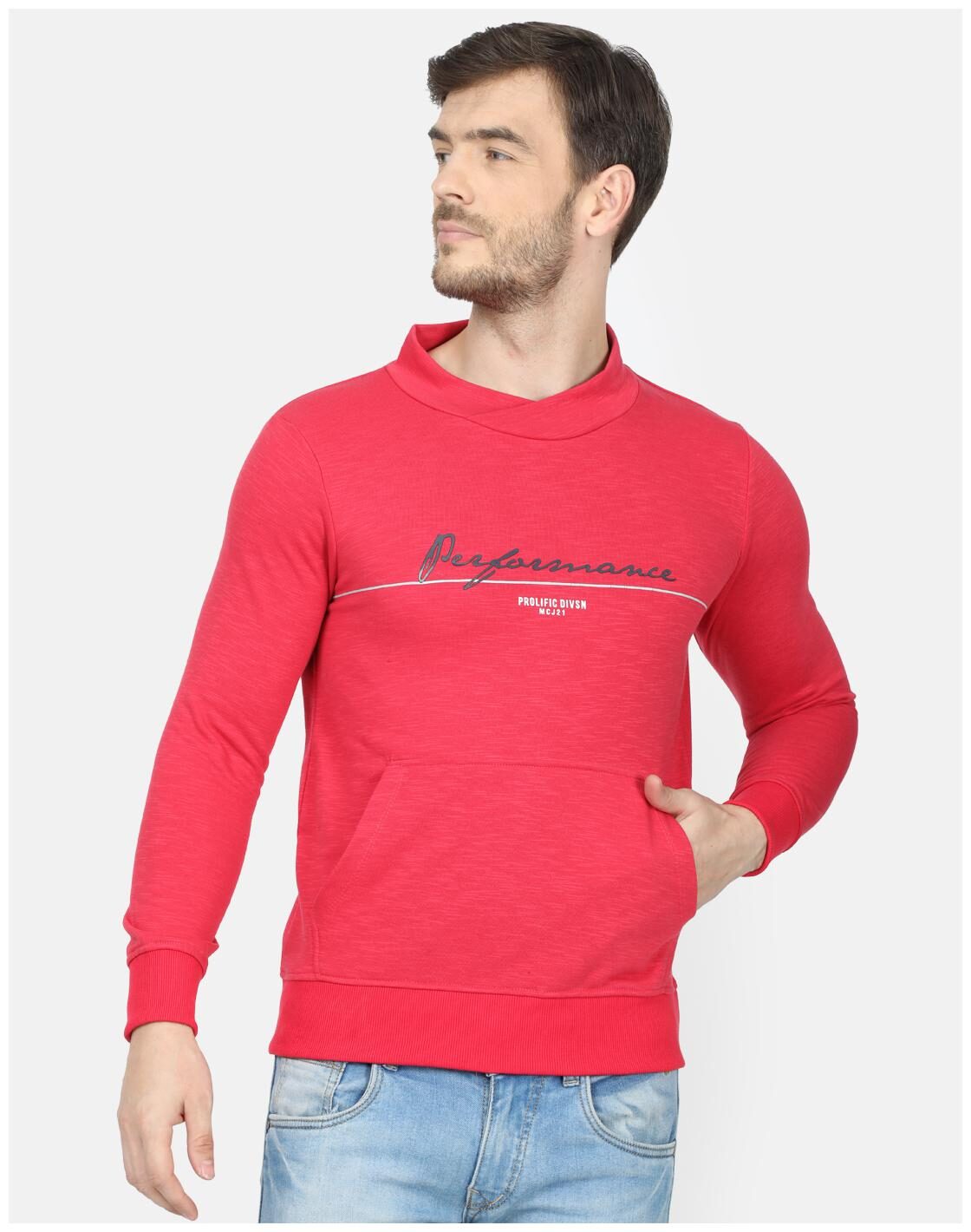 

Monte Carlo Men Red Round neck Sweatshirt