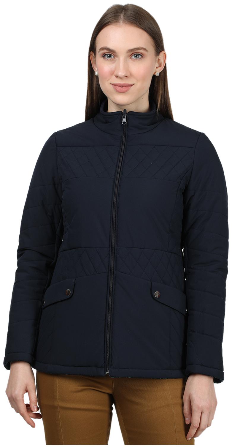 

Monte Carlo Cotton Solid Navy Blue Winter Seasonal Jackets Women