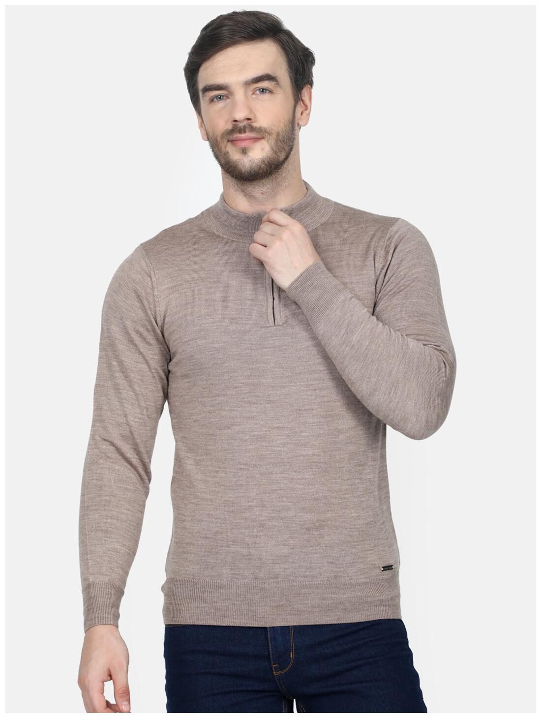 

Monte Carlo Men Beige Turtle neck Pullover