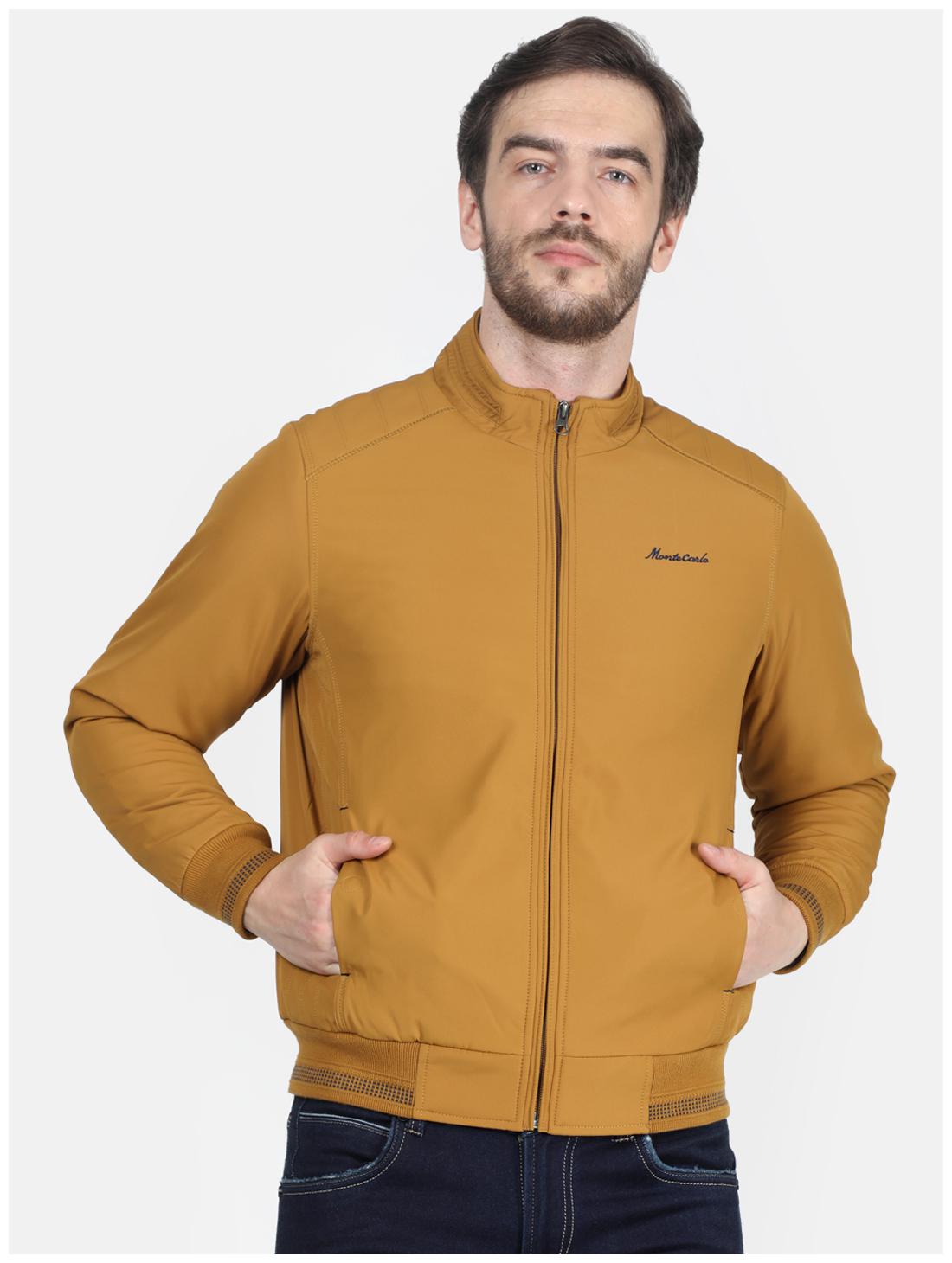 

Monte Carlo Men Yellow Solid Bomber jacket