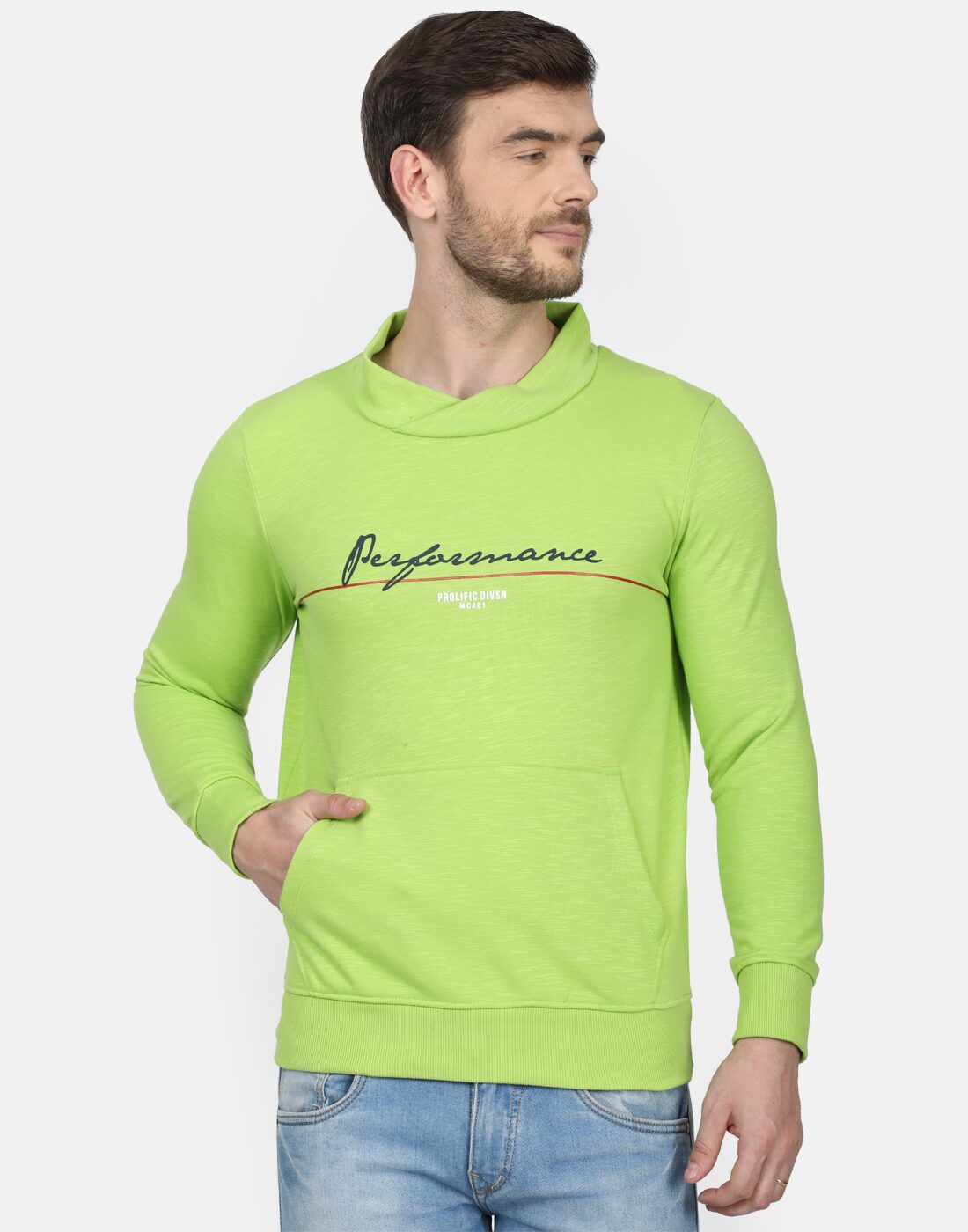 

Monte Carlo Men Green Round neck Sweatshirt