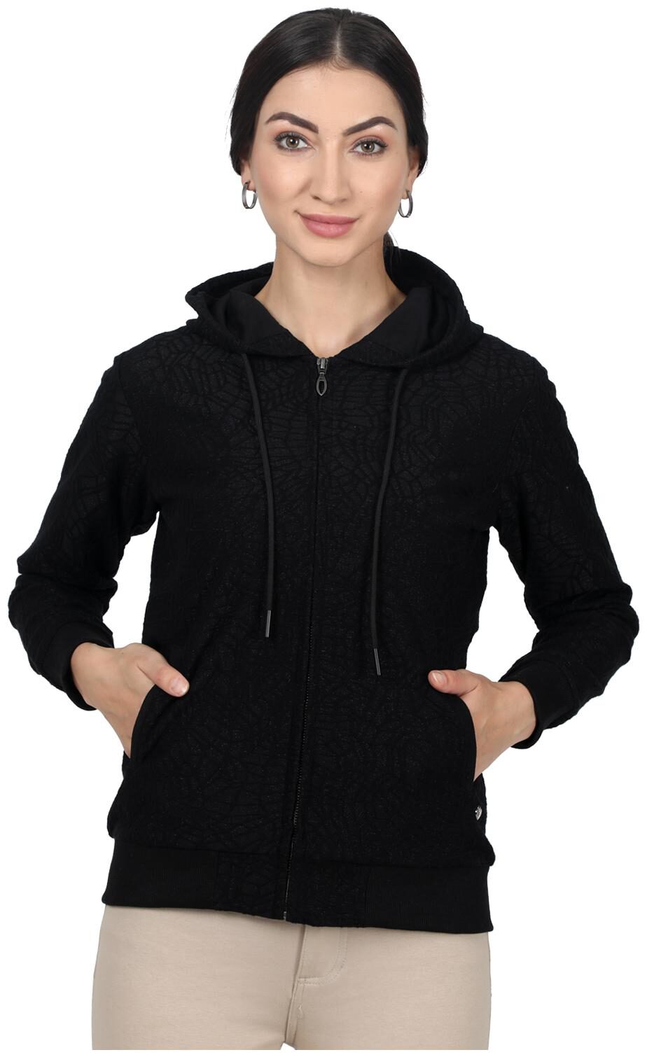 

Monte Carlo Women Printed Sweatshirt - Black