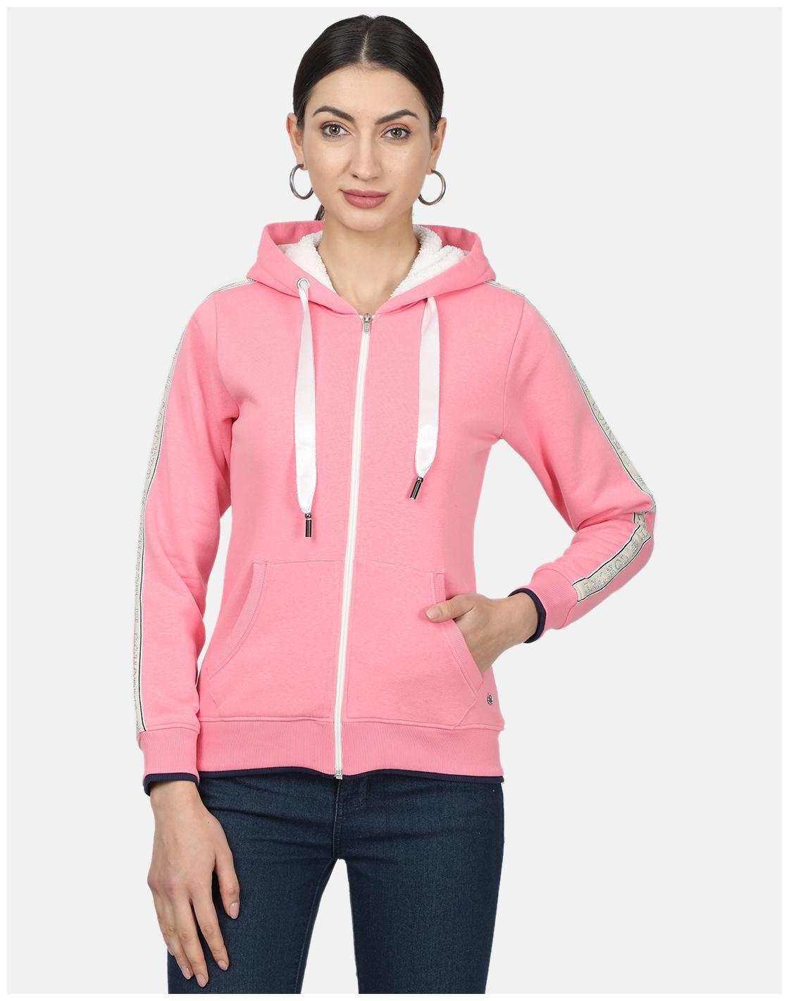 

Monte Carlo Women Striped Sweatshirt - Pink