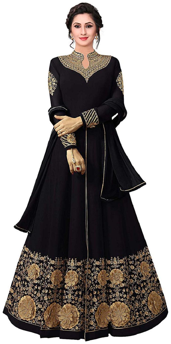 

Mordenfab Com Women Black Kurta with Bottom Dupatta