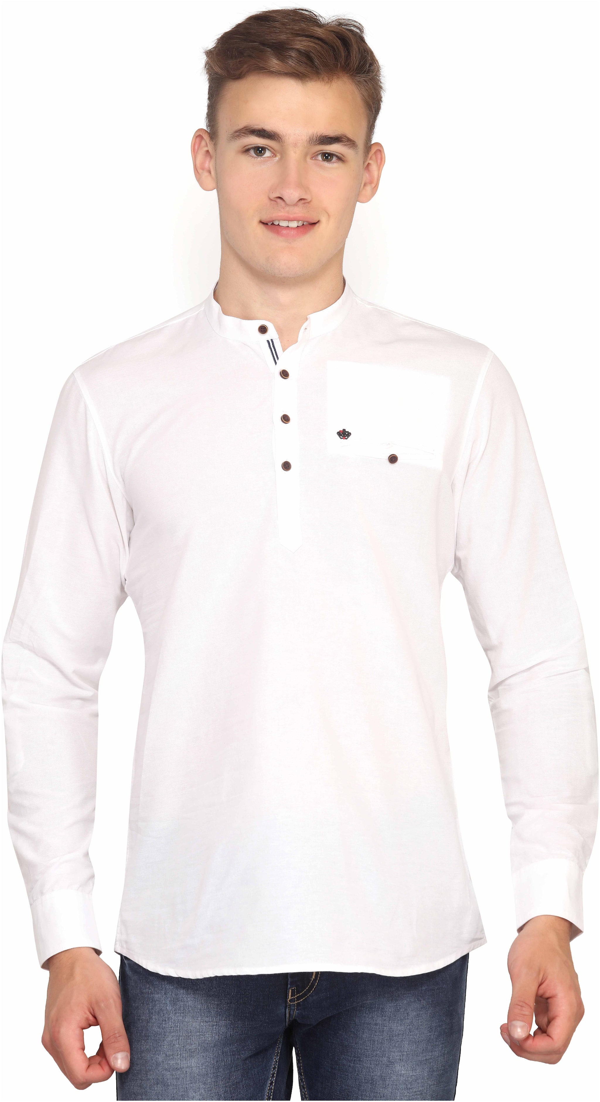 

Mr STAG Men White Regular Fit Kurta
