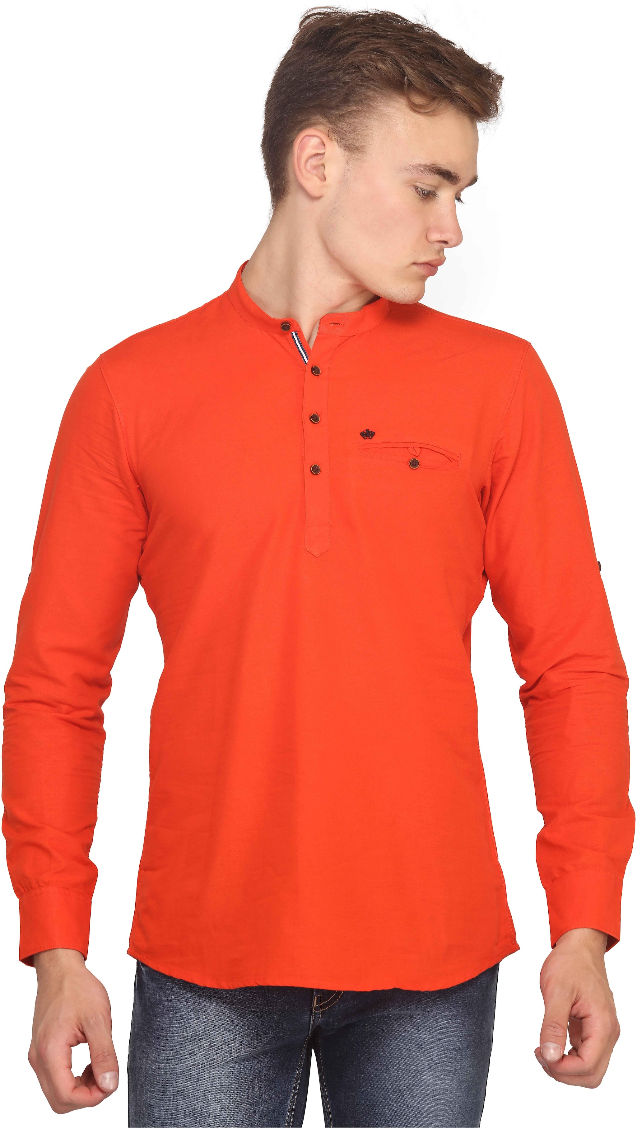 

Mr STAG Men Red Regular Fit Kurta