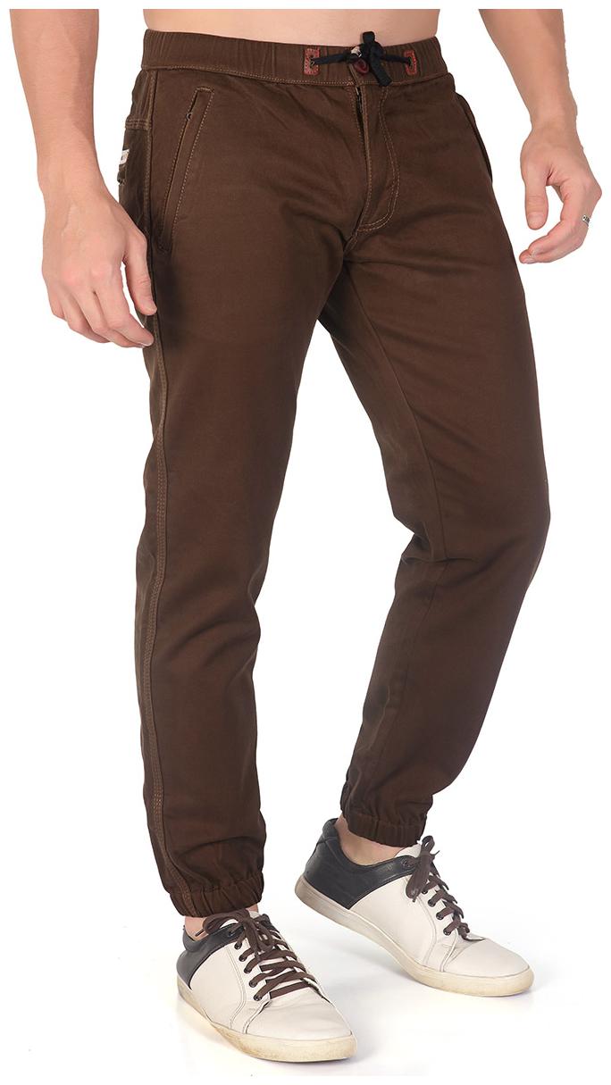 

Mr STAG Men Brown Solid Regular fit Joggers