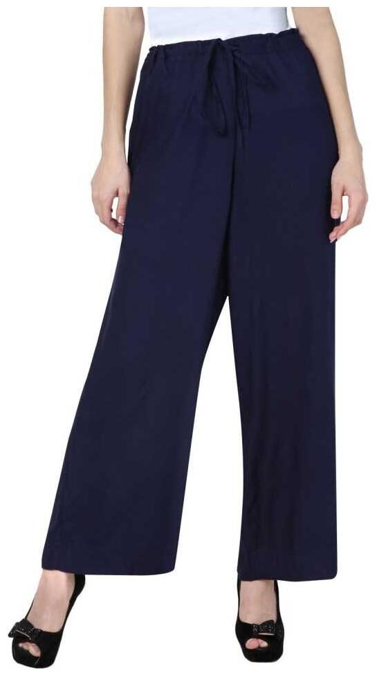 

MR TAYLORZ Blue Solid Straight Palazzo