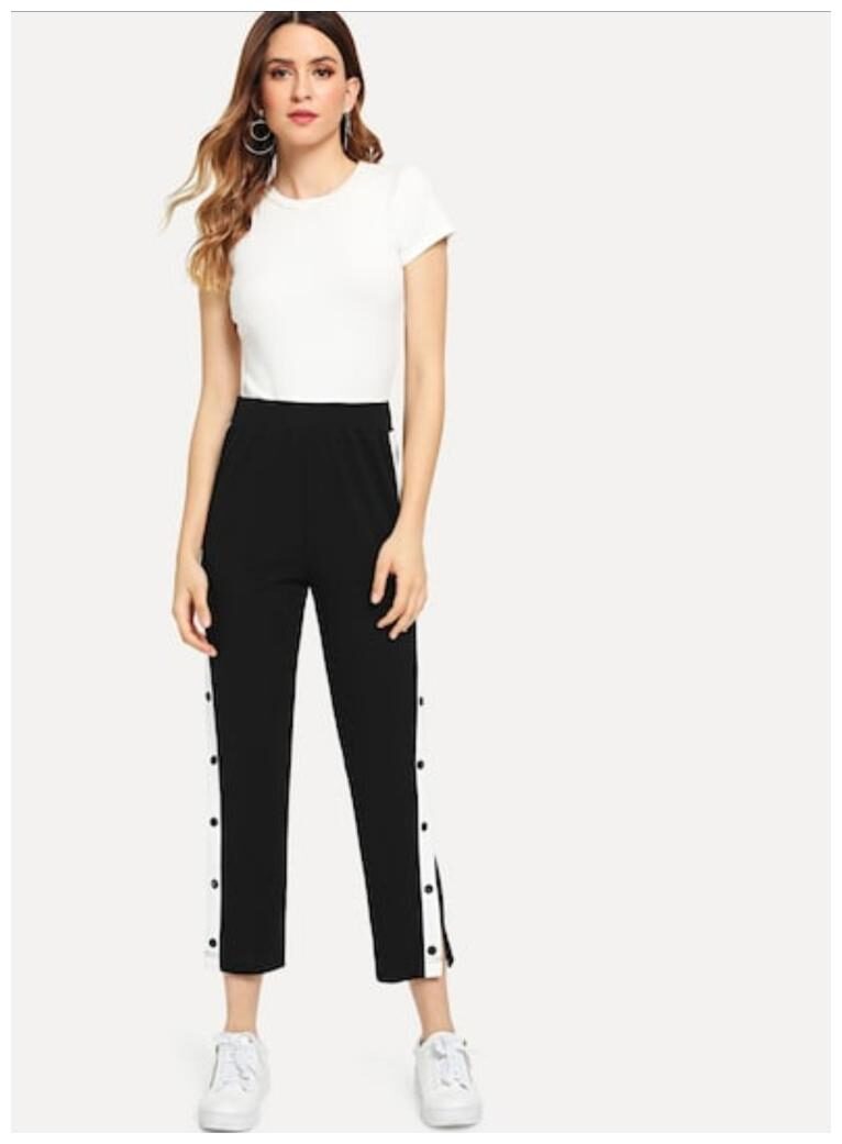 

MS BOTTOM SNAP BUTTON TROUSER