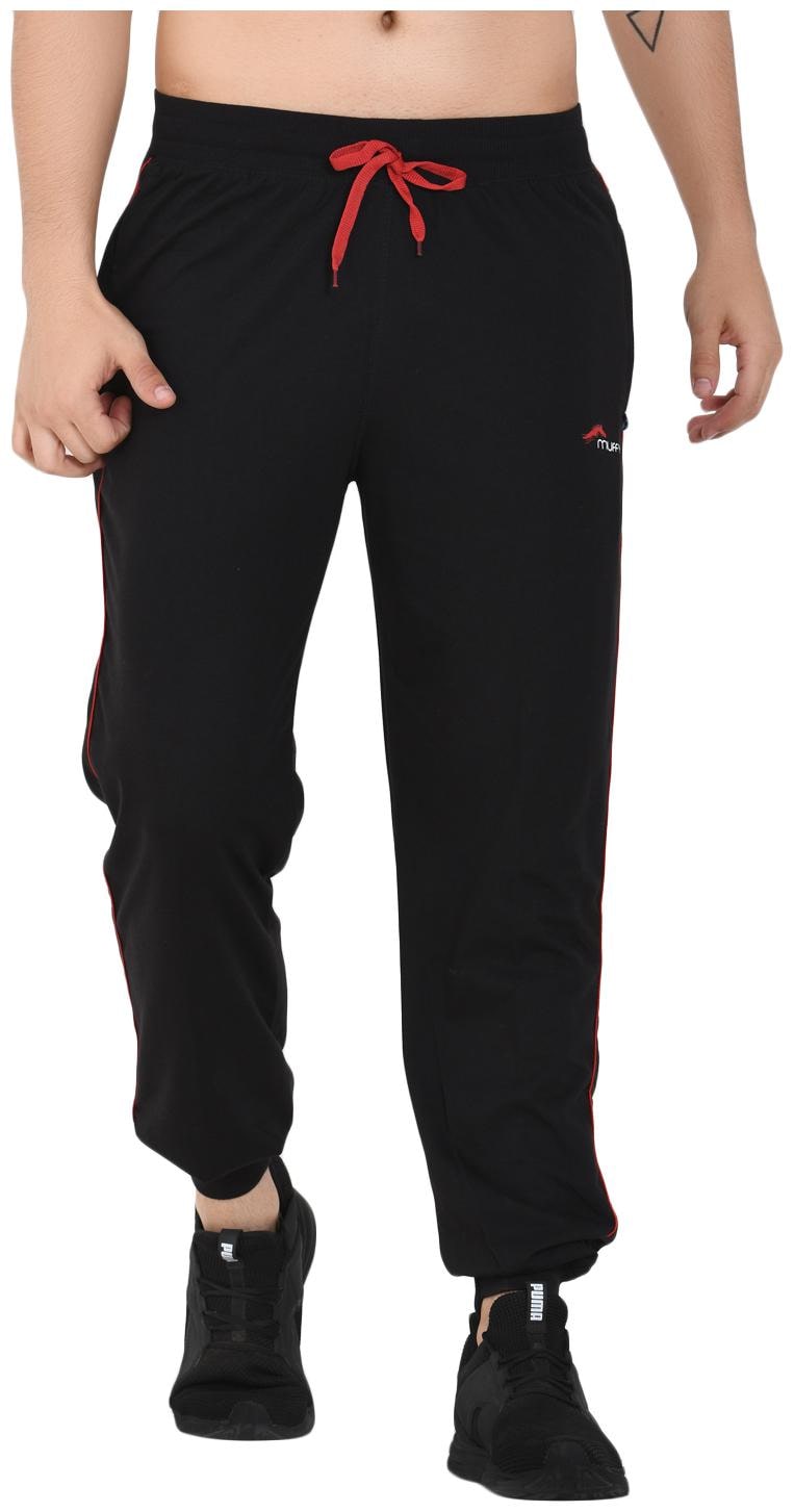 

muffy Men Black Solid Slim fit Joggers
