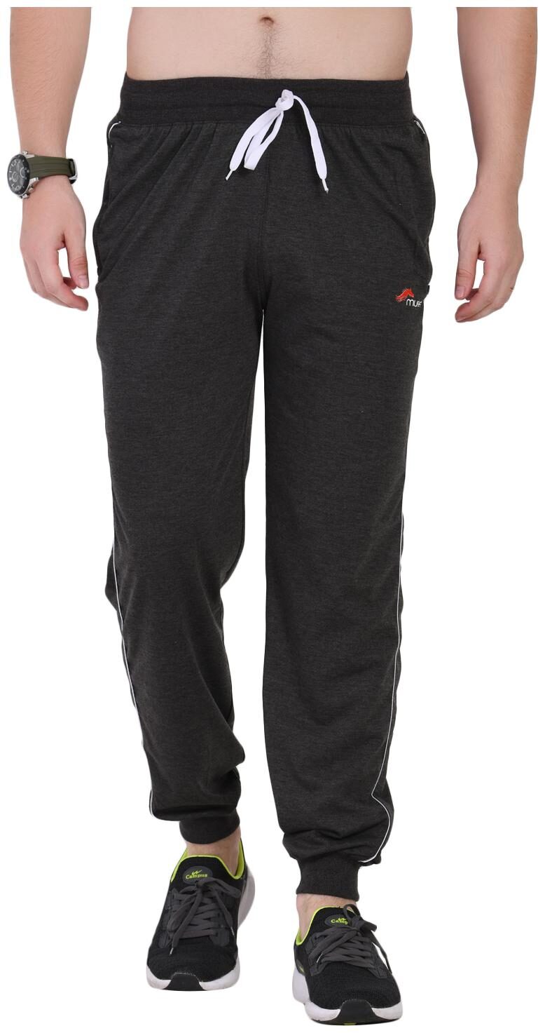 

muffy Men Grey Solid Slim fit Joggers