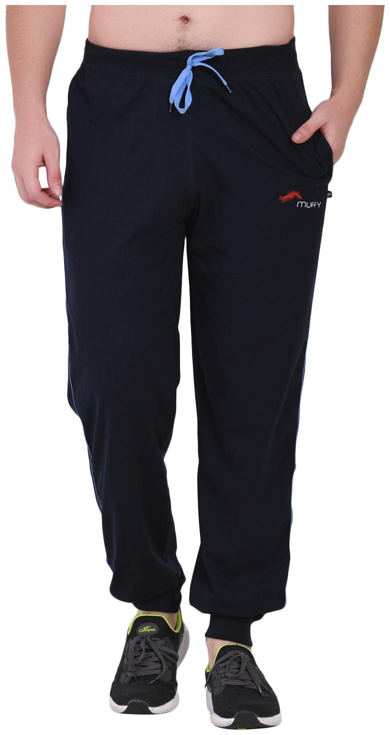 

muffy Men Blue Solid Slim fit Joggers