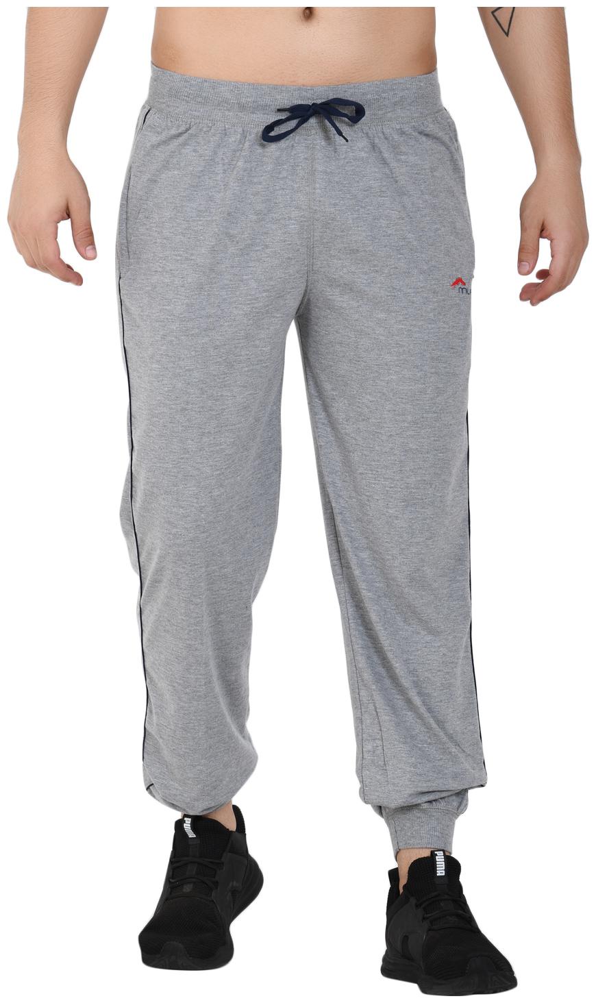 

muffy Men Grey Solid Slim fit Joggers