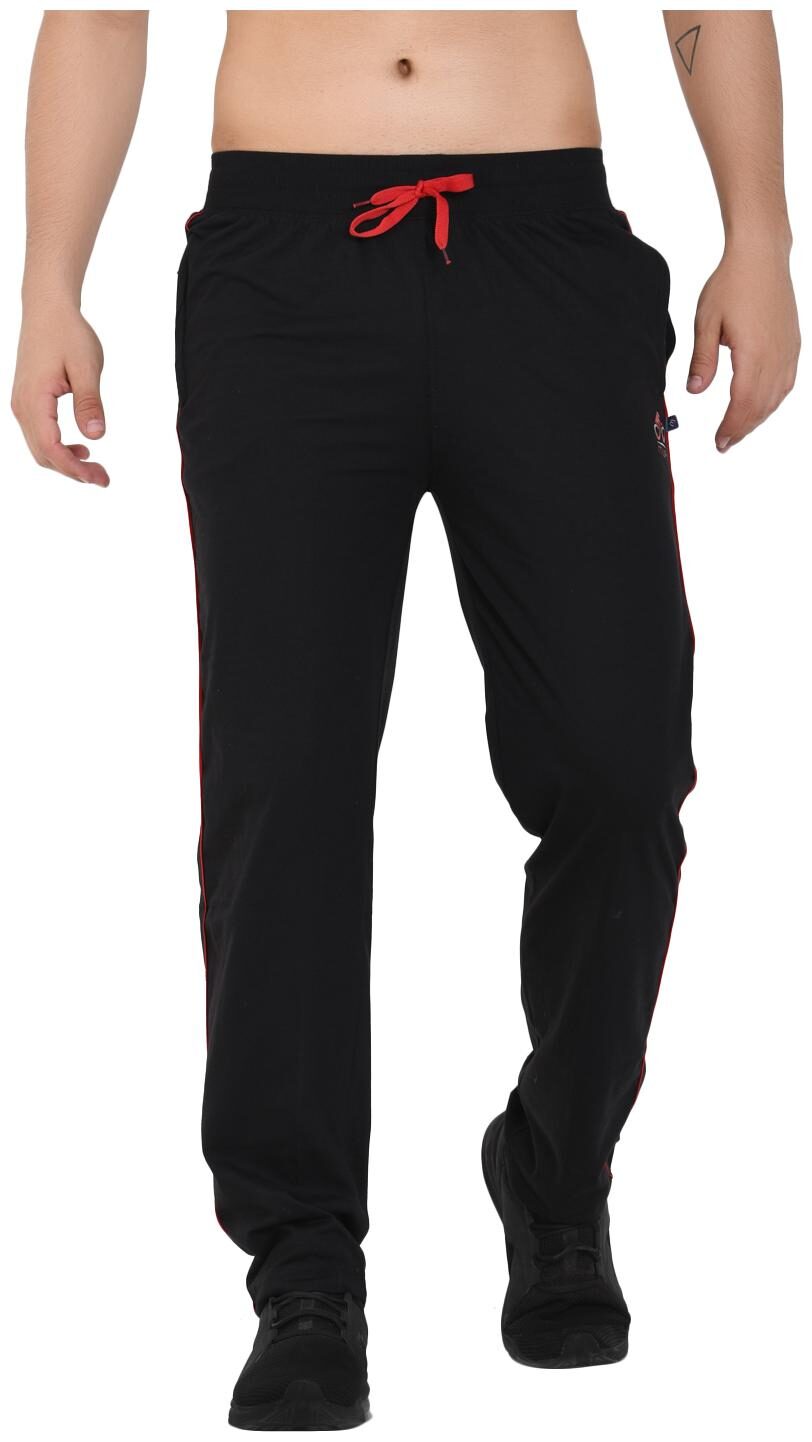 

muffy Men Black Solid Slim fit Track pants