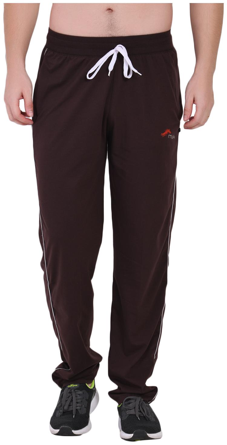 

muffy Men Brown Solid Slim fit Track pants
