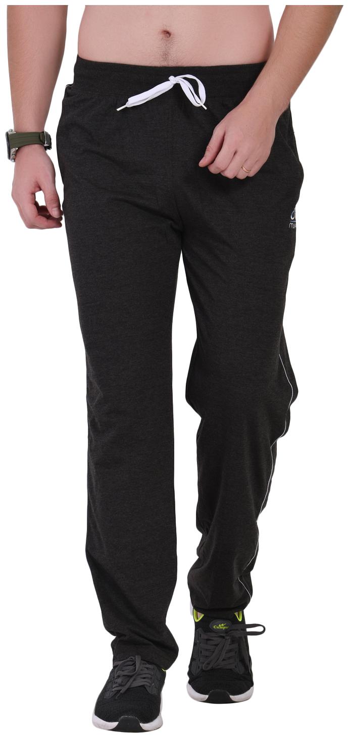 

muffy Men Black Solid Slim fit Track pants