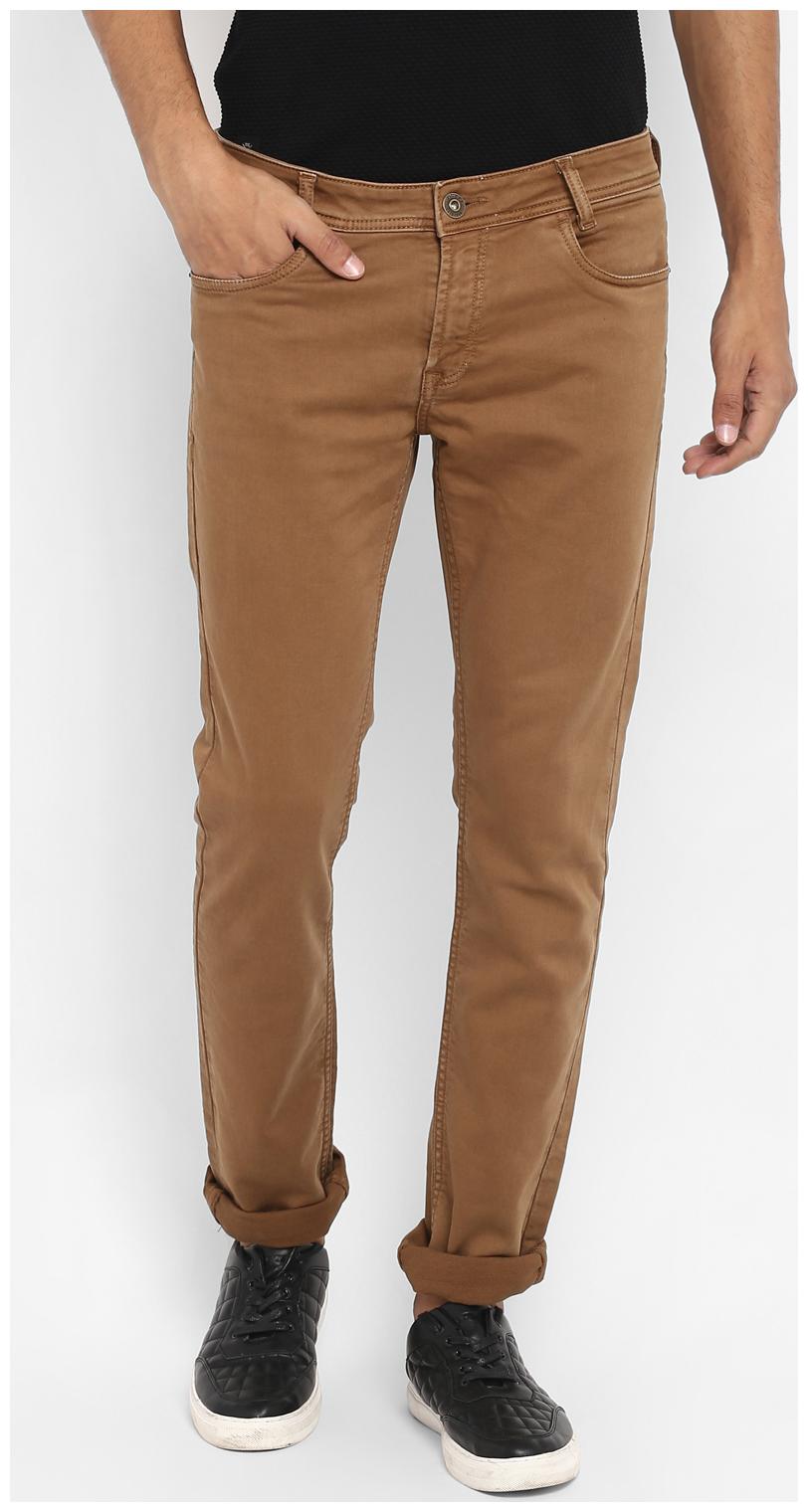 

Mufti Beige Super Slim Cotton Denim trouser