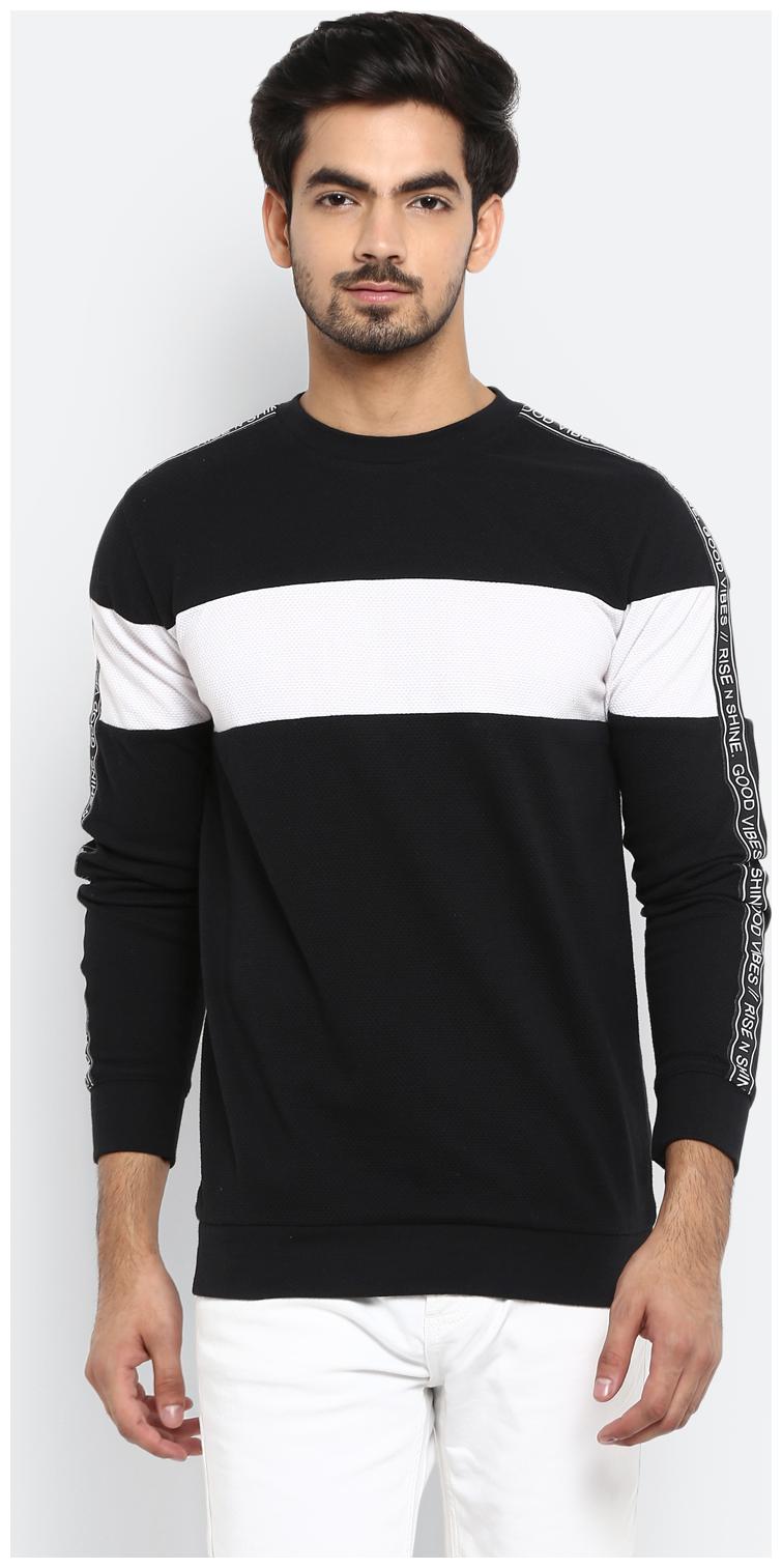 

Mufti Men Black Round neck Pullover