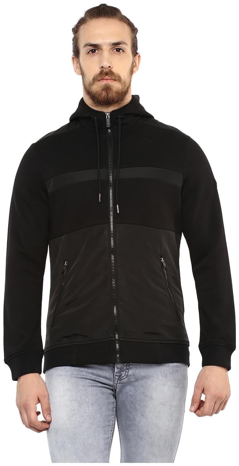 

Mufti Men Black Solid Down jacket