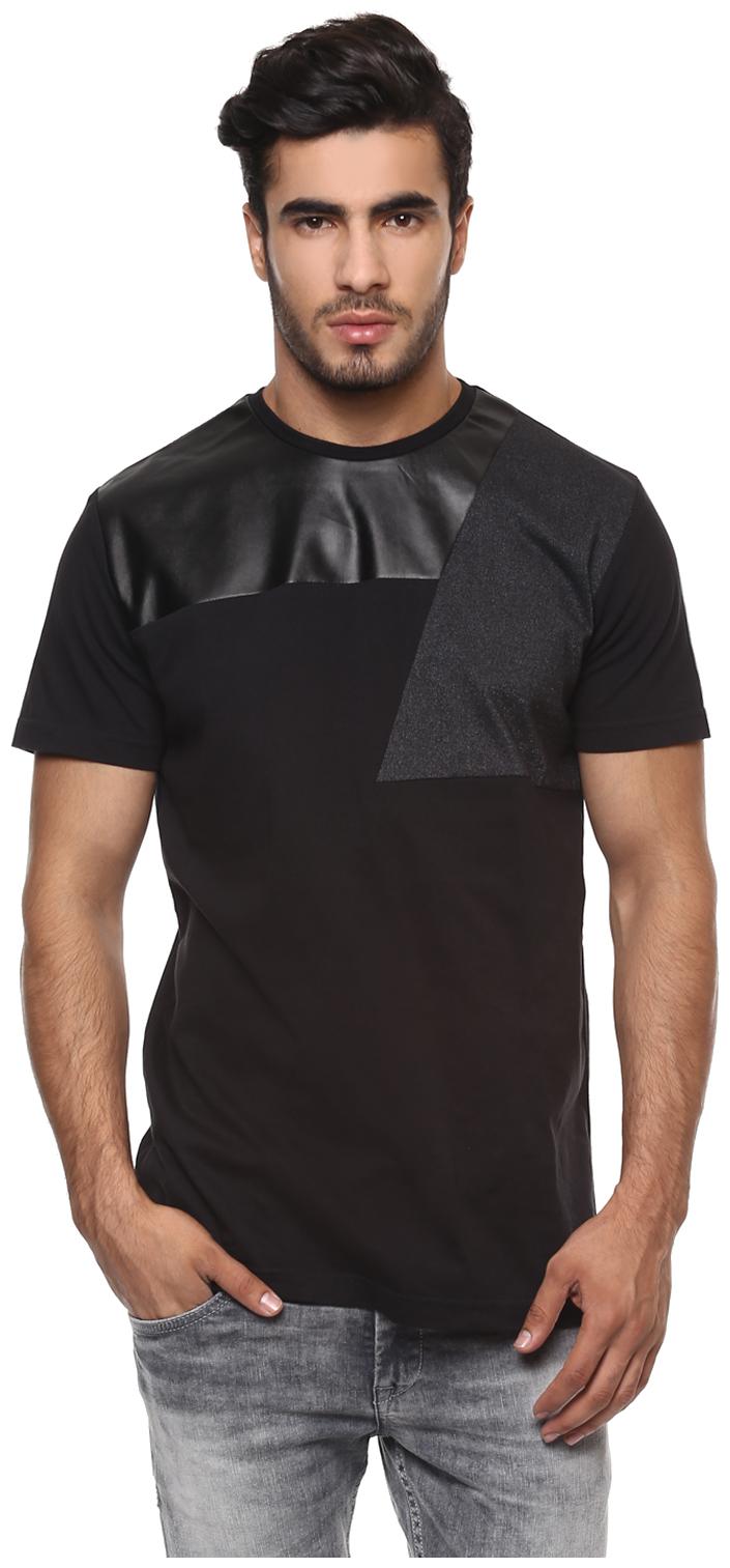

Mufti Men Black Slim fit Cotton Blend Round neck T-Shirt - Pack Of 1