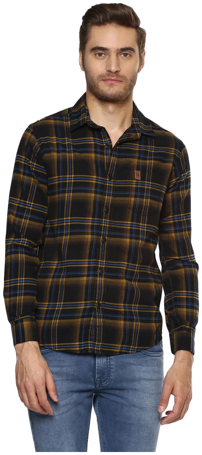 

Mufti Men Black Checked Slim Fit Casual Shirt