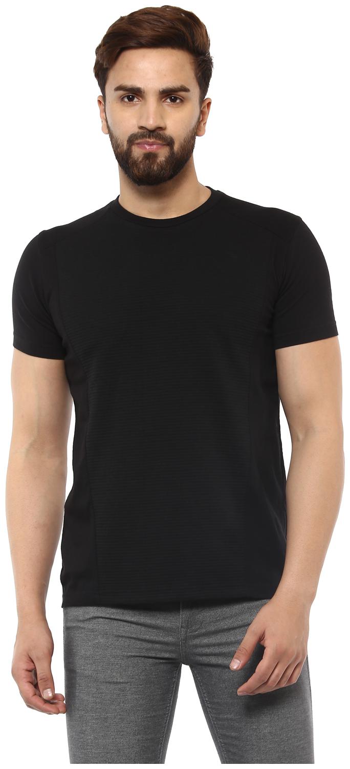 

Mufti Men Black Slim fit Cotton Blend Round neck T-Shirt - Pack Of 1