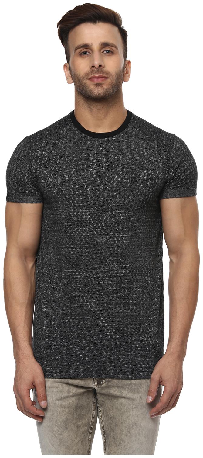 

Mufti Men Black Slim fit Cotton Blend Round neck T-Shirt - Pack Of 1
