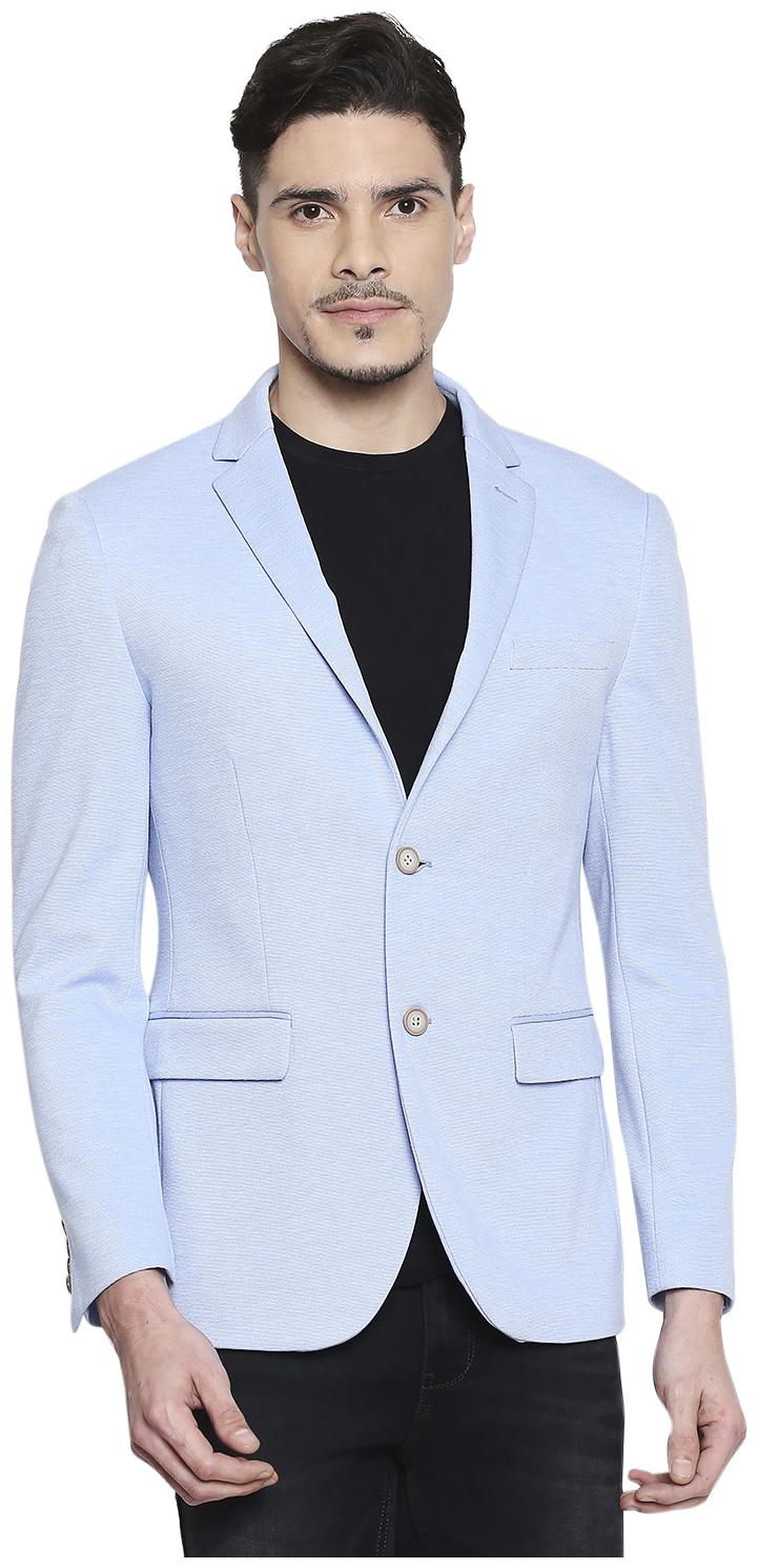 

Mufti Men Blue Solid Regular fit Single Breasted Blazer