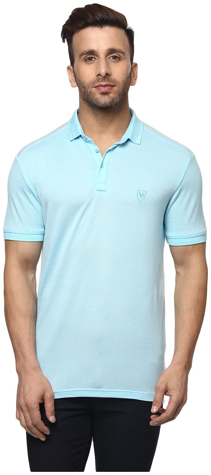 

Mufti Men Blue Slim fit Polyester Polo collar T-Shirt - Pack Of 1