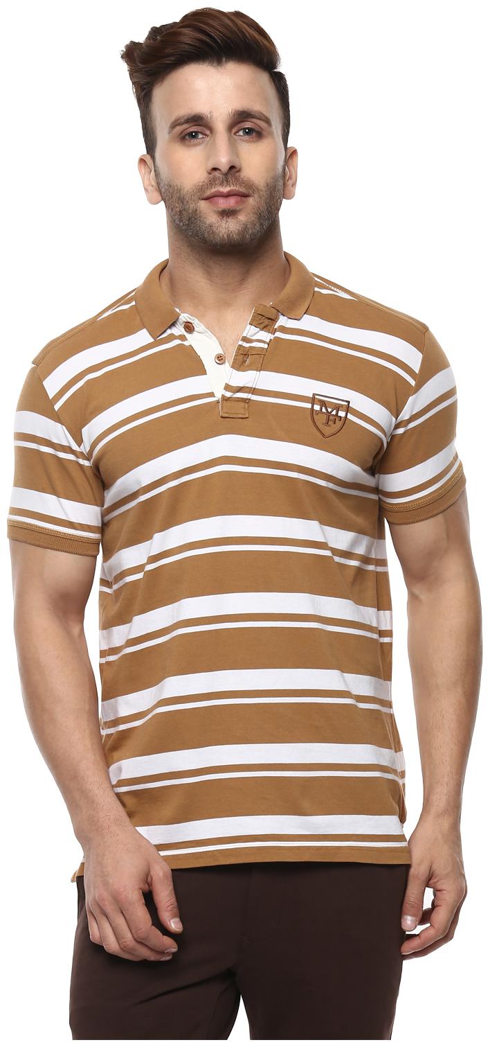 

Mufti Men Brown Slim fit Cotton Polo collar T-Shirt - Pack Of 1