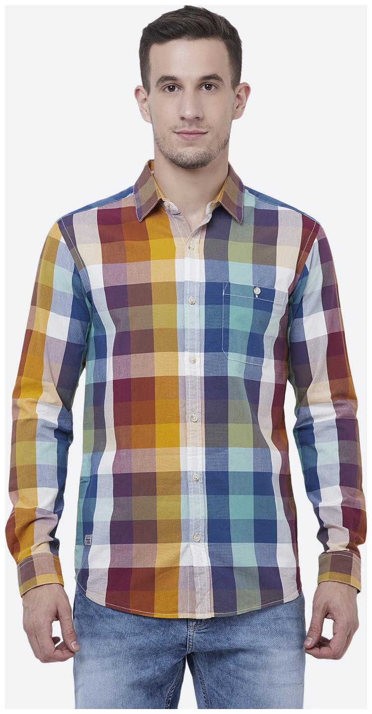 

Mufti Men Multi Colorblocked Slim Fit Casual Shirt