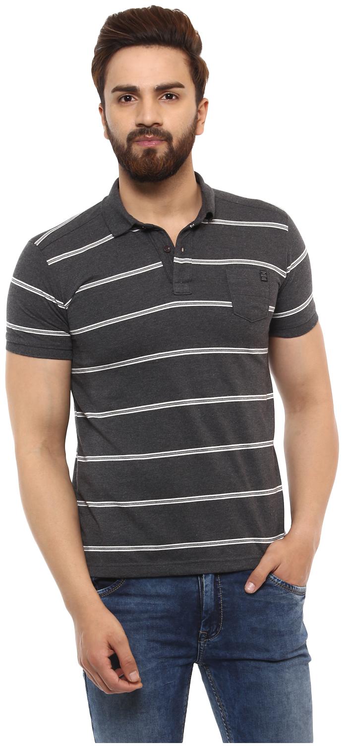 

Mufti Men Grey Slim fit Cotton Polo collar T-Shirt - Pack Of 1