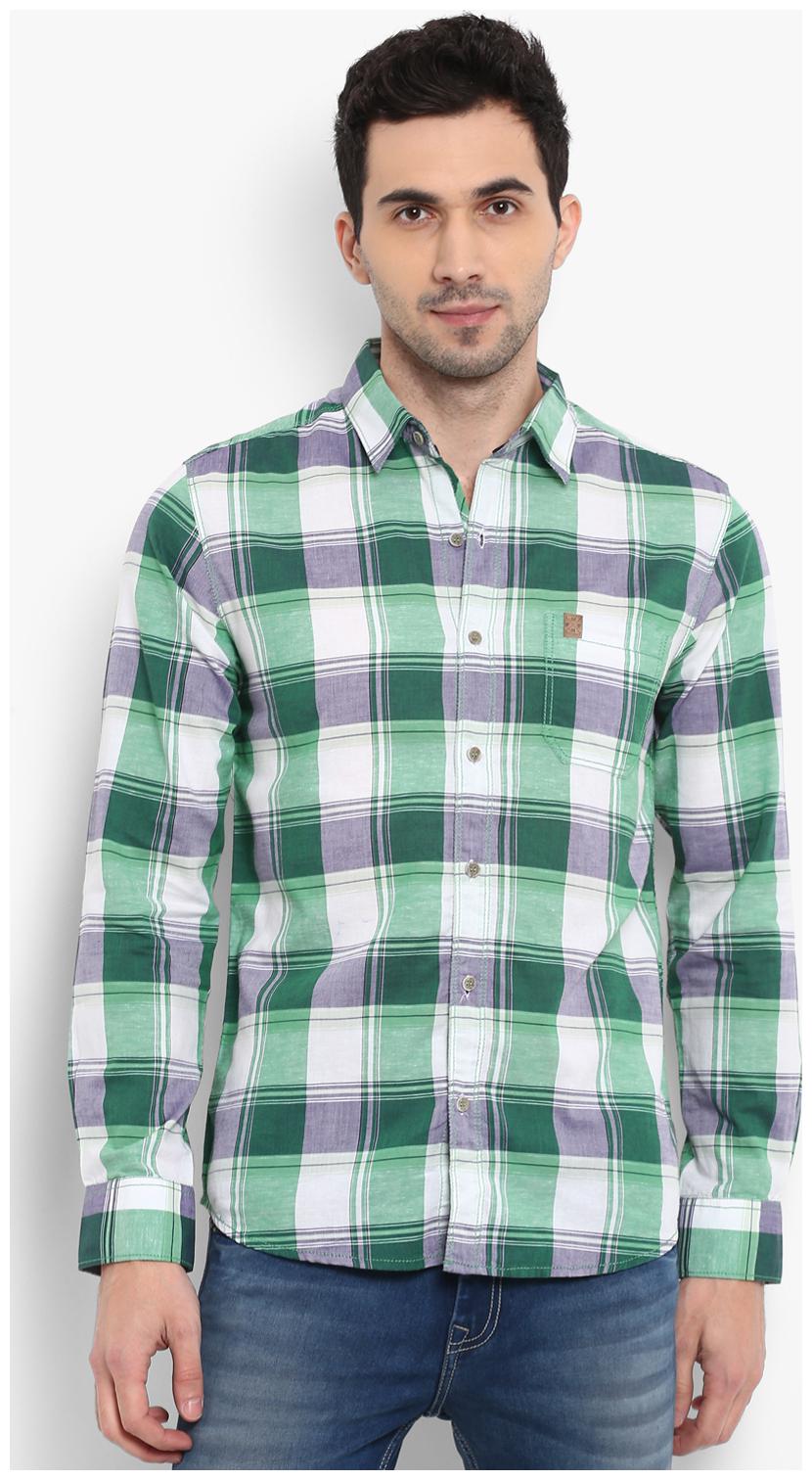 

Mufti Men Multi Checked Slim Fit Casual Shirt