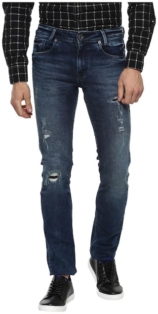 Mufti Men Blue Slim Fit Jeans