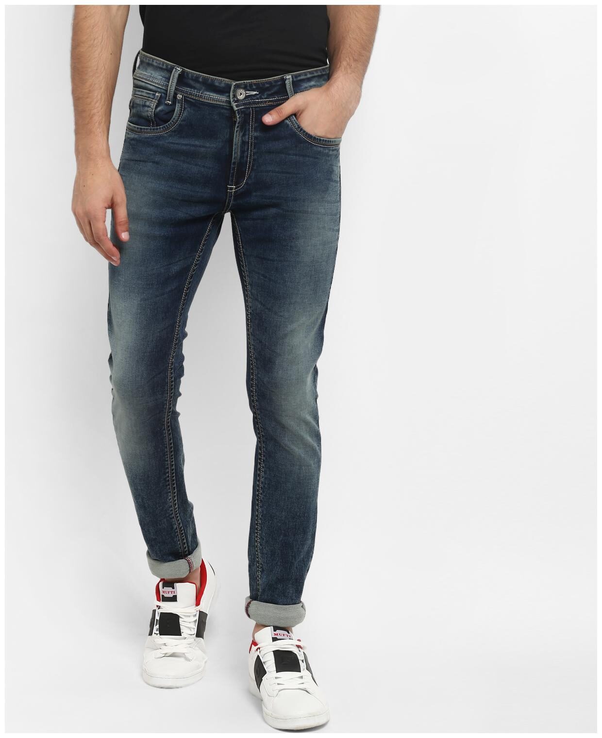 

Mufti Men Blue Skinny Fit Jeans