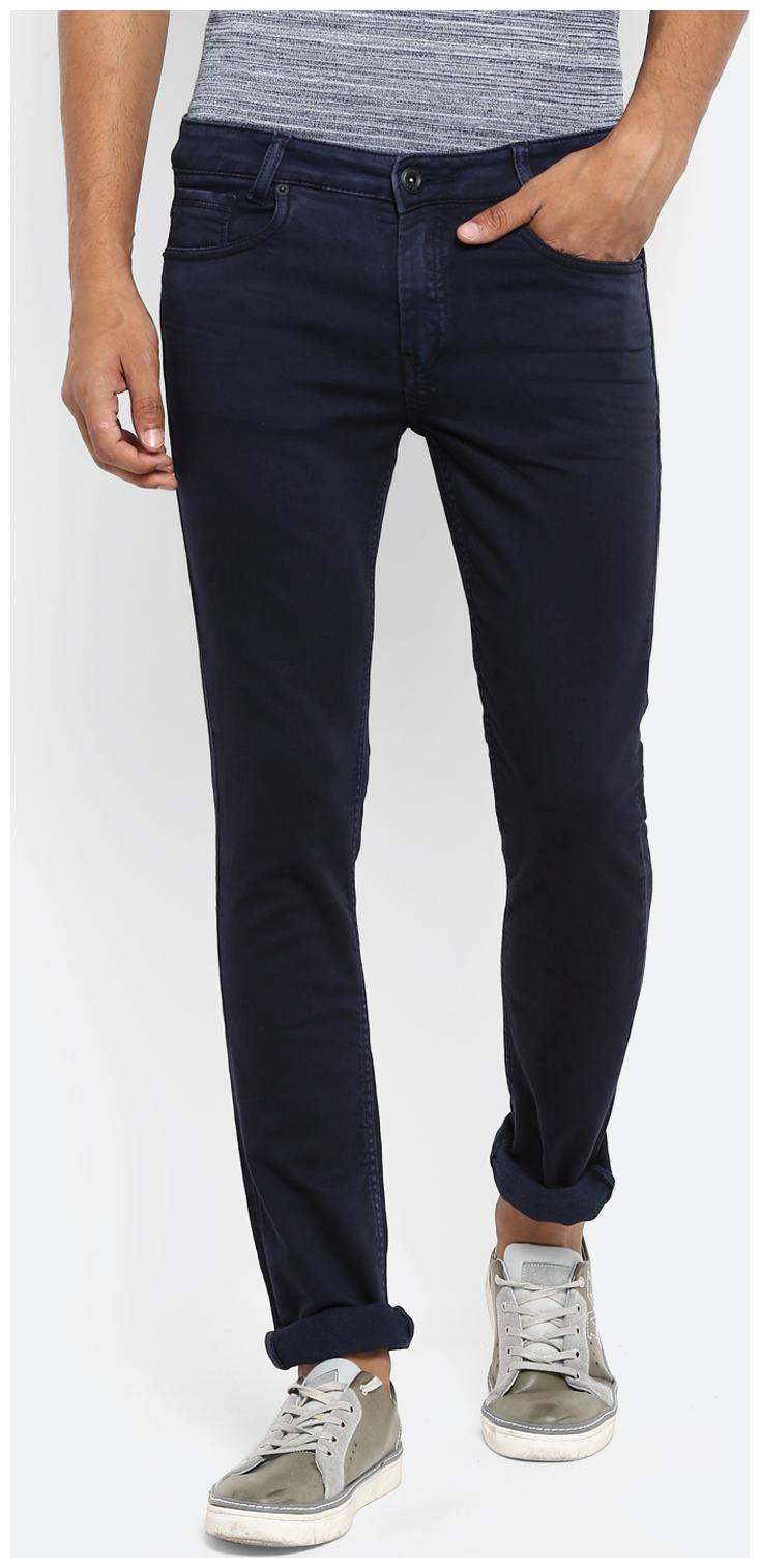 

Mufti Men Cotton Blend Trousers Blue color