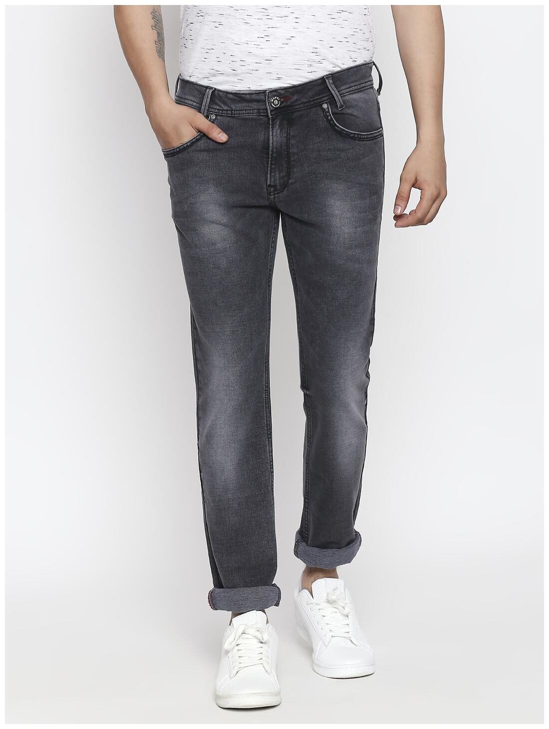 

Mufti Men Grey Slim Fit Jeans