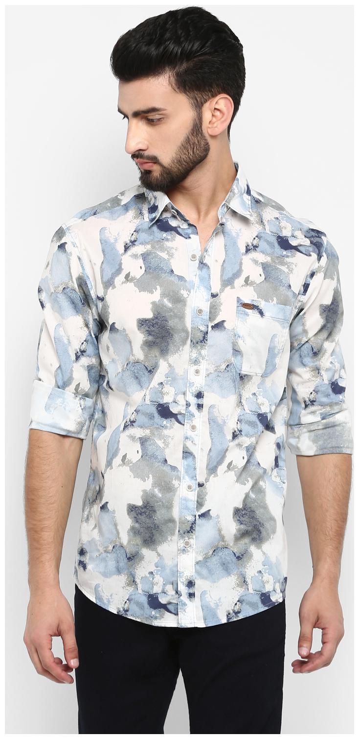 

Mufti Men Multi Camouflage Slim Fit Casual Shirt