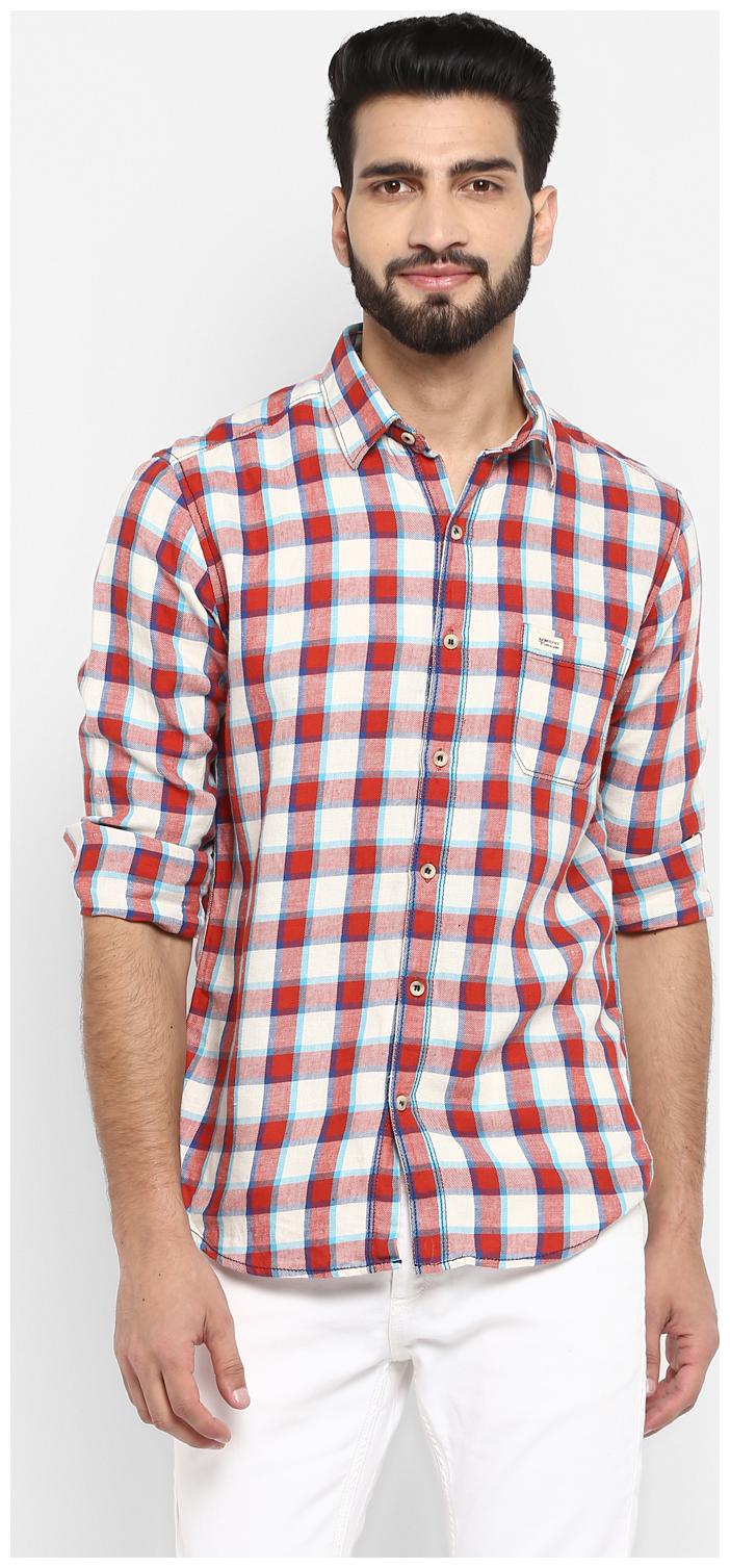 

Mufti Men Multi Plaid Slim Fit Casual Shirt