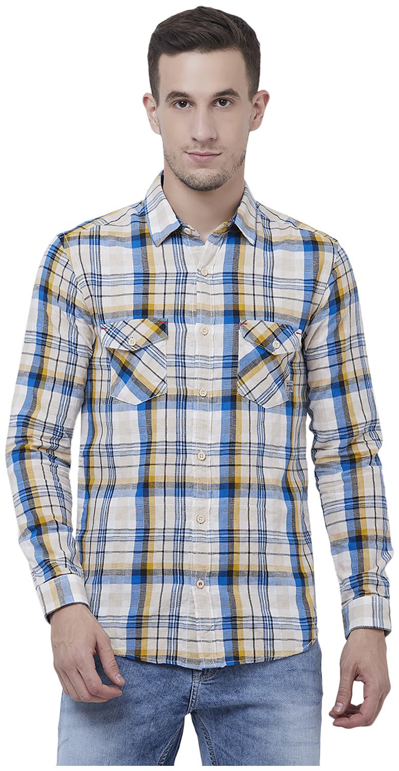 

Mufti Men Multi Checked Slim Fit Casual Shirt