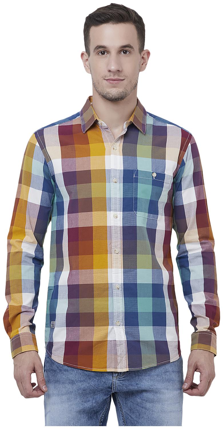 

Mufti Men Multi Checked Slim Fit Casual Shirt