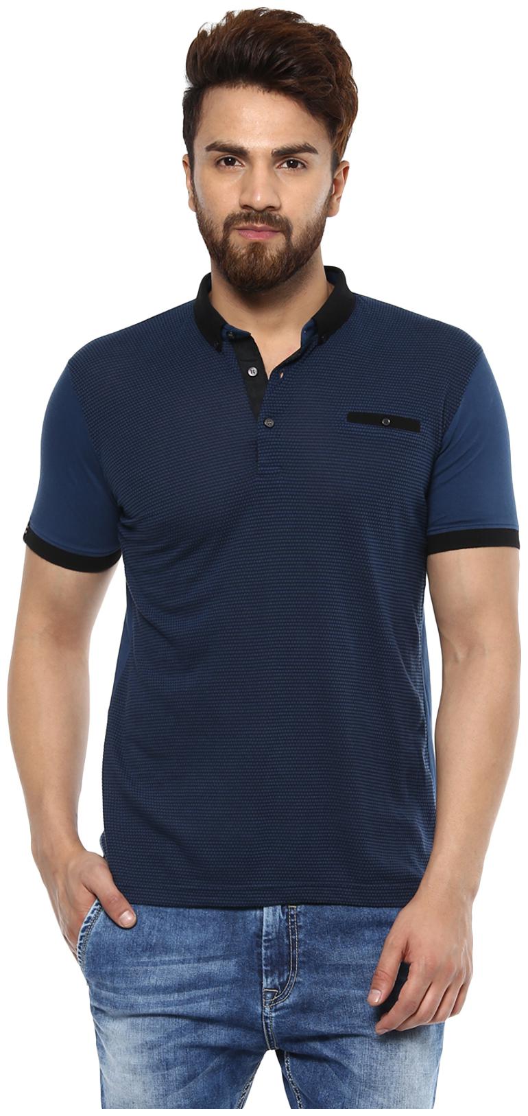 

Mufti Men Blue Slim fit Cotton Polo collar T-Shirt - Pack Of 1