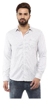 

Mufti Men Grey Checked Slim Fit Casual Shirt