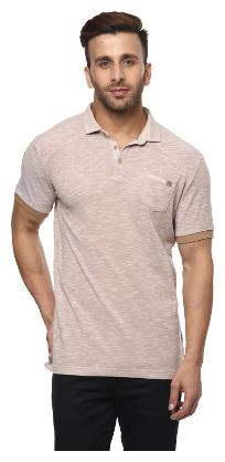 

Mufti Men Beige Slim fit Cotton Polo collar T-Shirt - Pack Of 1