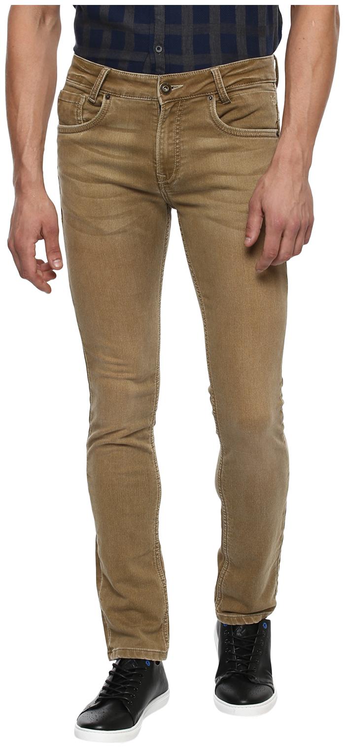 

Mufti Men Beige Slim Fit Jeans