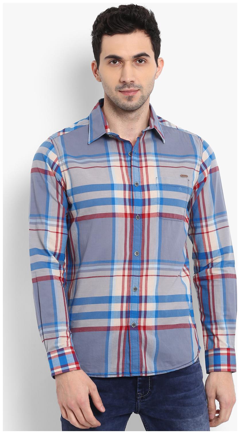 

Mufti Men Multi Checked Slim Fit Casual Shirt