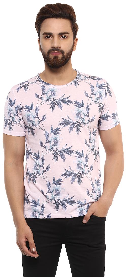 

Mufti Men Pink Slim fit Cotton Round neck T-Shirt - Pack Of 1