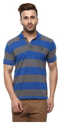 

Mufti Men Multi Slim fit Cotton Polo collar T-Shirt - Pack Of 1